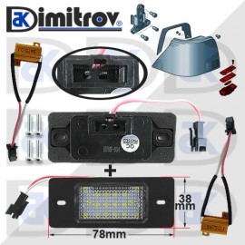 LED плафони осветление заден номер Volkswagen Bora Golf Passat Tiguan Touareg